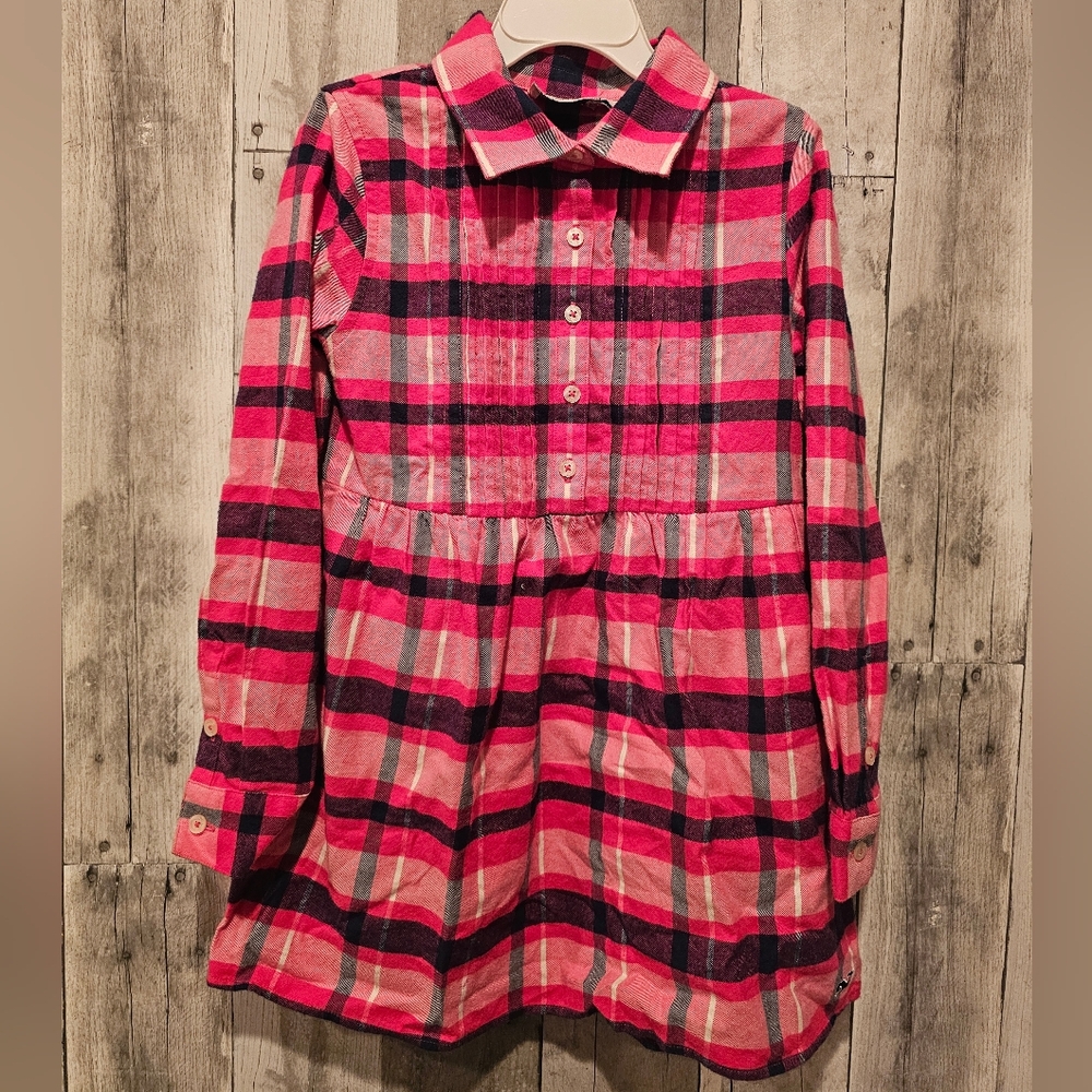 Vineyard Vines Kids Plaid Button Down Shirt - Pink and Black